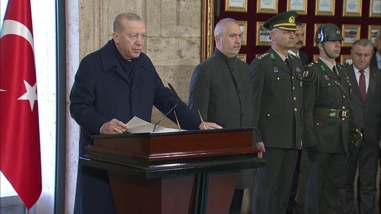 Cumhurbaşkanı Erdoğandan Atatürkü Anma Töreninde önemli açıklamalar: Milli gün tartışmaları maksatlı