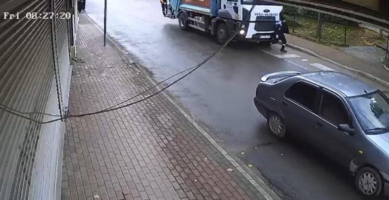 Belediye işçisi çöp kamyonunun altında can verdi