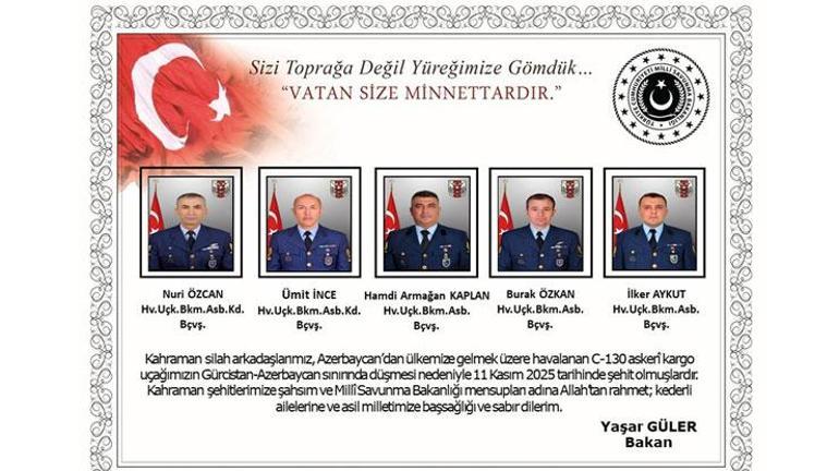  Kargo uçağımız Gürcistanda düştü | 20 askerimiz şehit