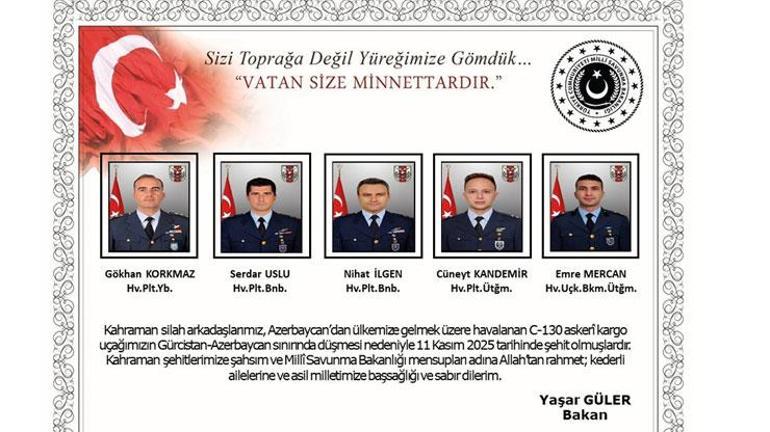  Kargo uçağımız Gürcistanda düştü | 20 askerimiz şehit