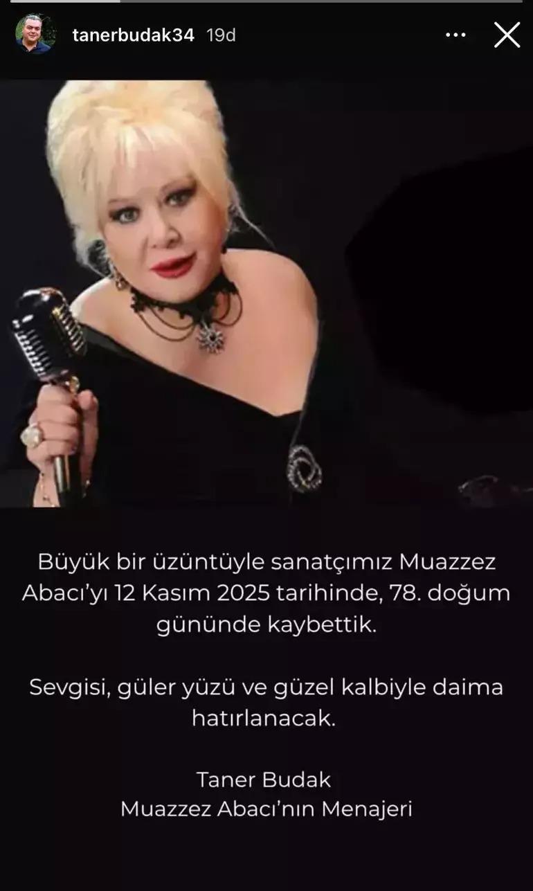 Usta sanatçı Muazzez Abacı 78 yaşında hayatını kaybetti