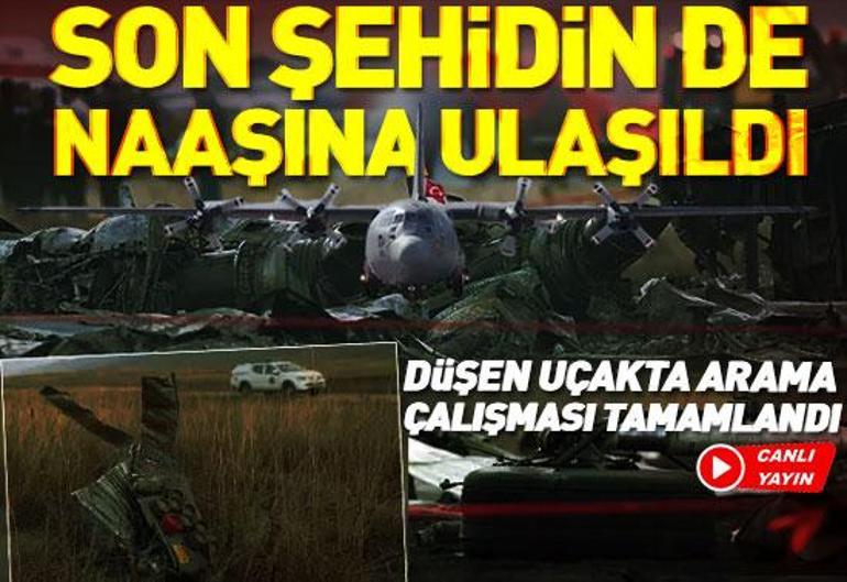 Gürcistanda düşen kargo uçağında son şehidin naaşına da ulaşıldı