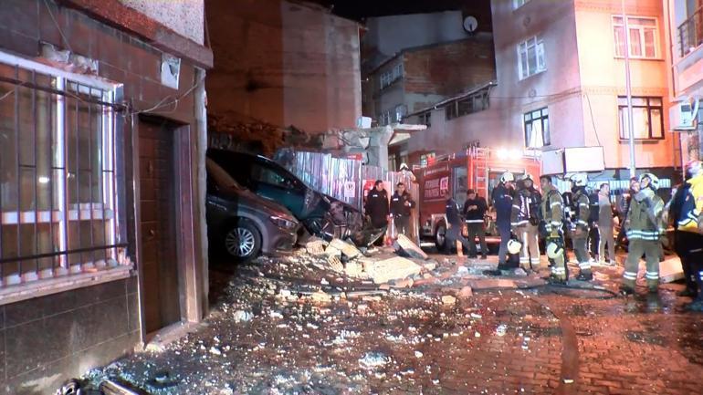 Binanın içinden ateş topu yükseldi