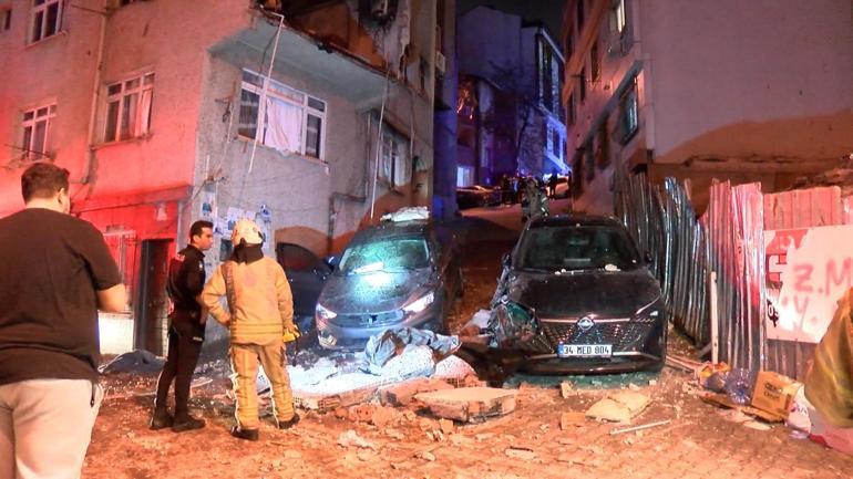 Binanın içinden ateş topu yükseldi