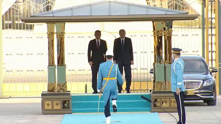 İlk ziyaret Türkiyeye: KKTC Cumhurbaşkanı Erhürman Ankarada Cumhurbaşkanı Erdoğan resmi törenle karşıladı