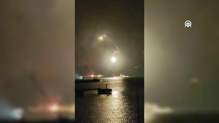 Rusya’daki liman alev alev Ukrayna İHA’ları böyle vurdu: Görüntüler ortaya çıktı