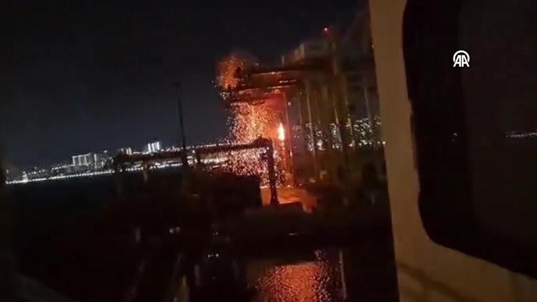 Rusya’daki liman alev alev Ukrayna İHA’ları böyle vurdu: Görüntüler ortaya çıktı