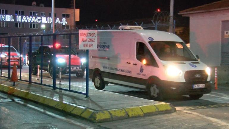 Hırvatistandaki uçak kazasında şehit olan Pilot Hasan Baharın naaşı Türkiyeye getirildi