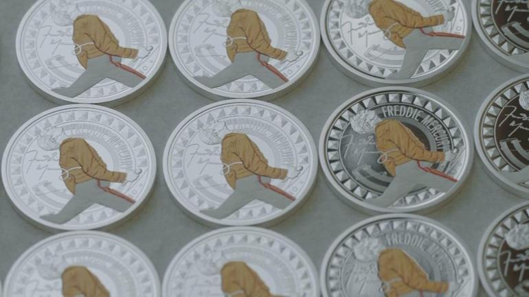 Freddie Mercuryye özel madeni para