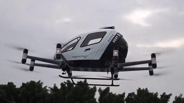 Çin’de uçan taksiler yola çıkıyor