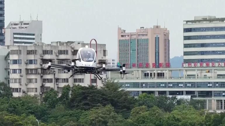 Çin’de uçan taksiler yola çıkıyor