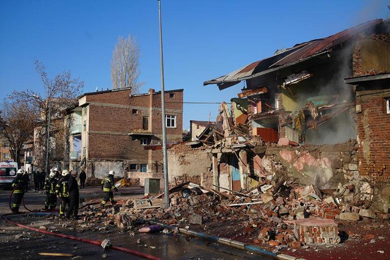  Erzurumda doğal gaz patlaması