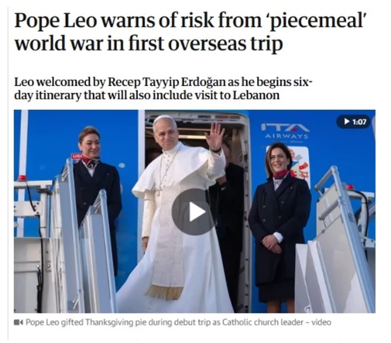 Dünya gözünü Ankaraya çevirdi Cumhurbaşkanı Erdoğan ve Papa Leo manşetlerde: Bölgesel güç Türkiye vurgusu