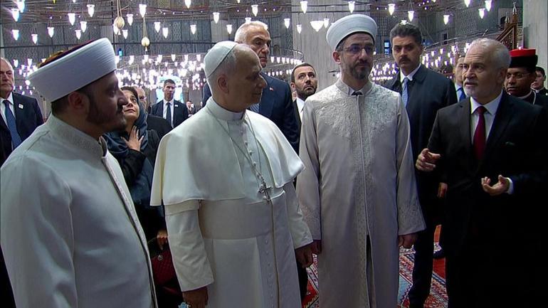 CANLI | Papa 14. Leodan Sultanahmet Camiine ziyaret