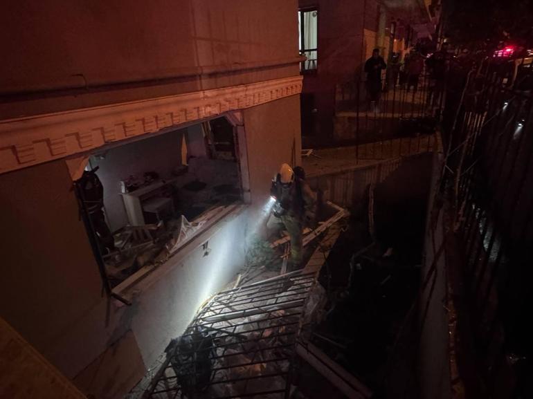 Güngörende 6 katlı binada patlama