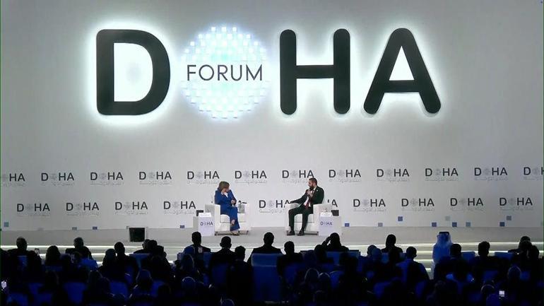 Şara Doha Forumunda İsraile mesaj yolladı, kendisine terörist diyenlere de yanıt verdi