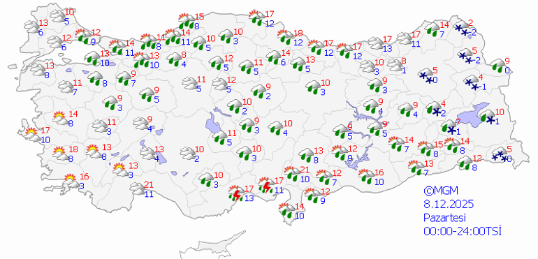 Ani soğuk ve sel kapıda İşte 8-12 Aralık hava tahmin raporu