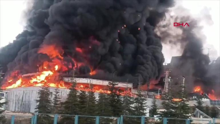 SON DAKİKA... Kırıkkalede fabrikada yangın
