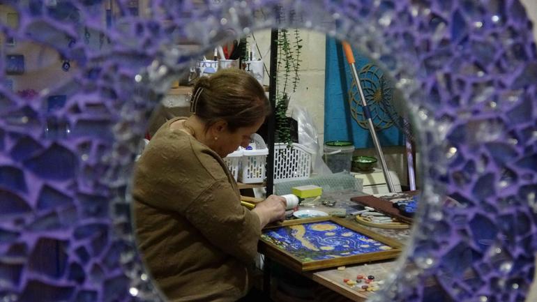 Hobiyle başladı, Avrupa’ya açılıyor: Gaziantep’ten mozaik yolculuğu