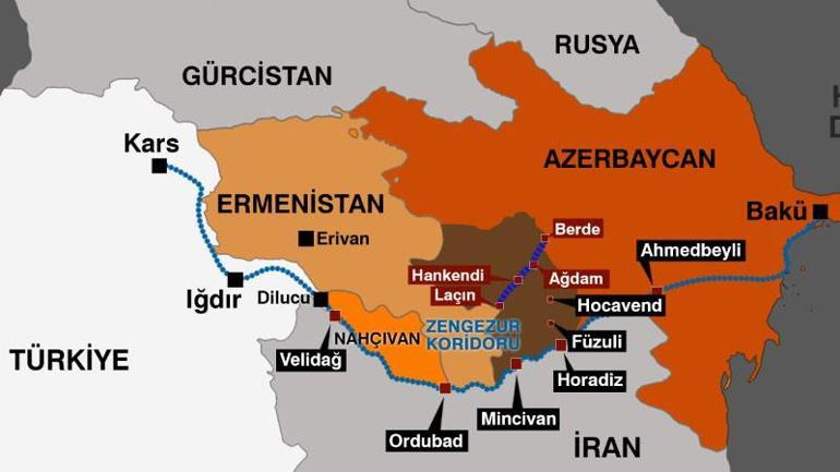 Zengezur Koridoru’nda kritik 44 kilometre