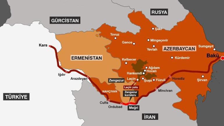 Zengezur Koridoru’nda kritik 44 kilometre