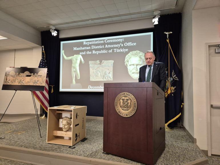 New York’tan Ankara’ya tarihi dönüş Kaçırılan tarih Anadolu Medeniyetleri Müzesi’nde