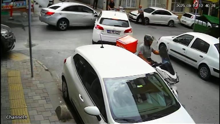 Esenlerde aynı noktada art arda 4 trafik kazası kamerada