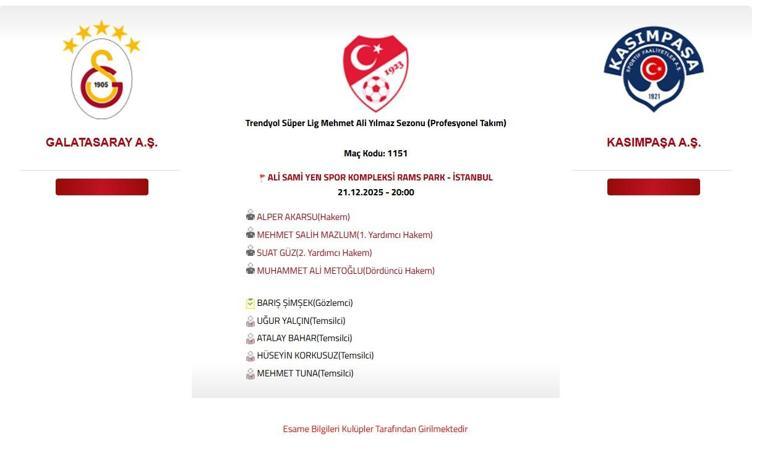 GALATASARAY KASIMPAŞA MAÇ SAATİ VE KANALI: Galatasaray Kasımpaşa Maçı Hangi Kanalda, Saat Kaçta