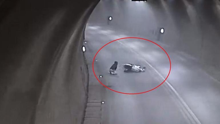  Motosikletle takla attı