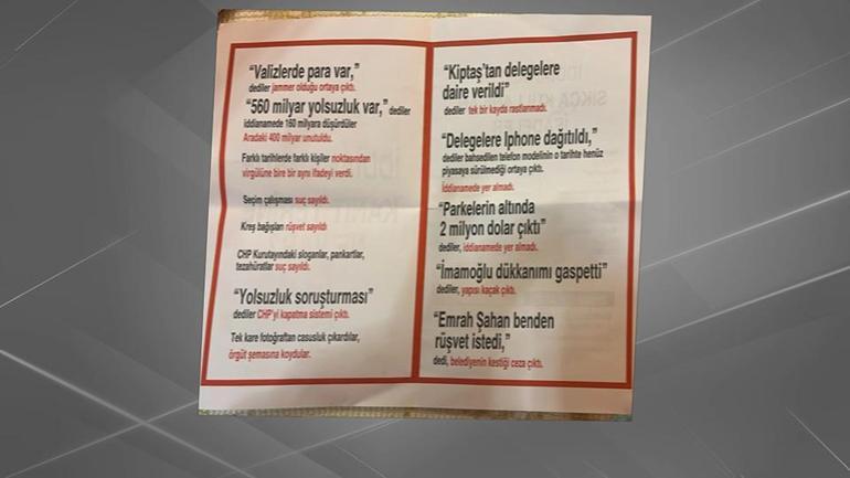 CHPden iddianame broşürü adımı