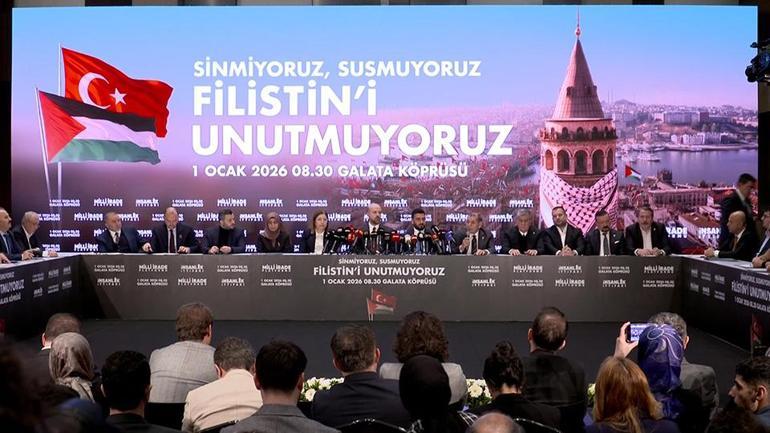 2026nın ilk gününde İstanbulda büyük yürüyüş Bilal Erdoğandan Gazze çağrısı