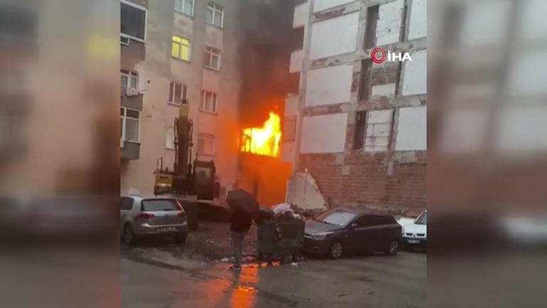 İstanbul Bahçelievler’de 6 katlı bina alevlere teslim oldu