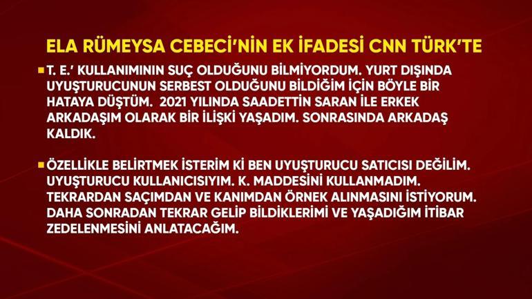 SON DAKİKA... Ela Rümeysa Cebecinin ek ifadesi CNN TÜRKte
