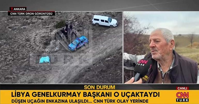 Libya heyetini taşıyan uçak düştü: Olayın tanığı yaşananları CNN TÜRKte anlattı
