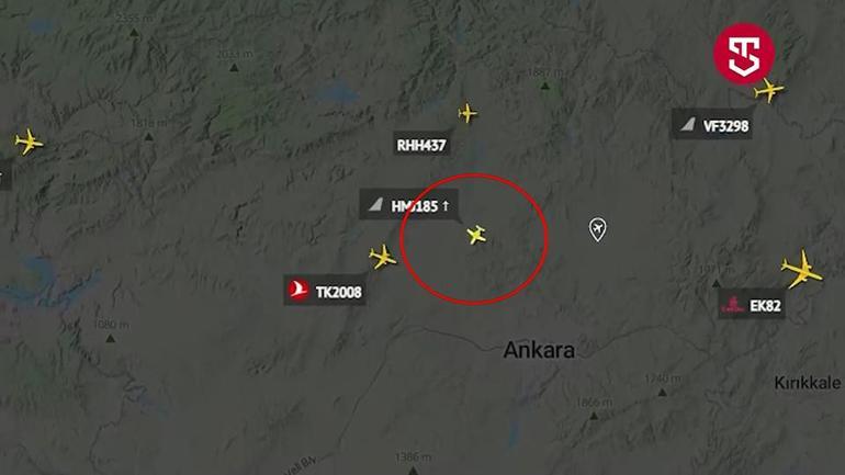 Libya uçağının düşmeden önceki rotası