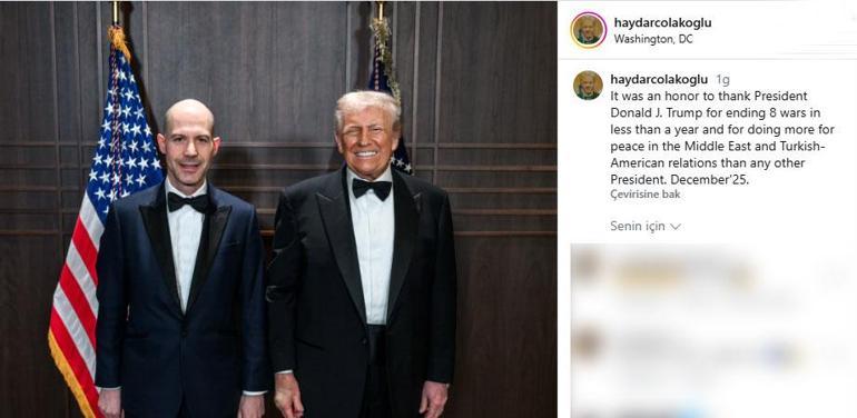 Türk iş insanı Amerikada Trump ile görüştü