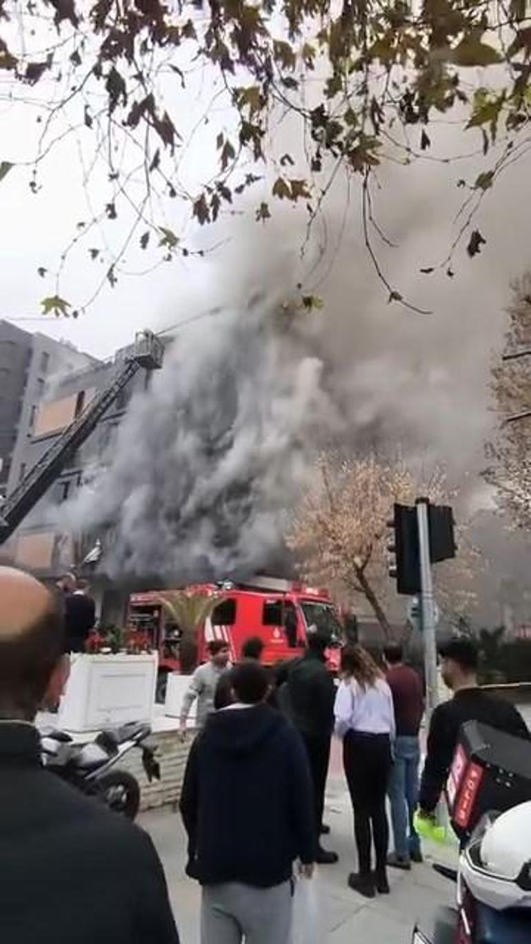 5 katlı binada yangın