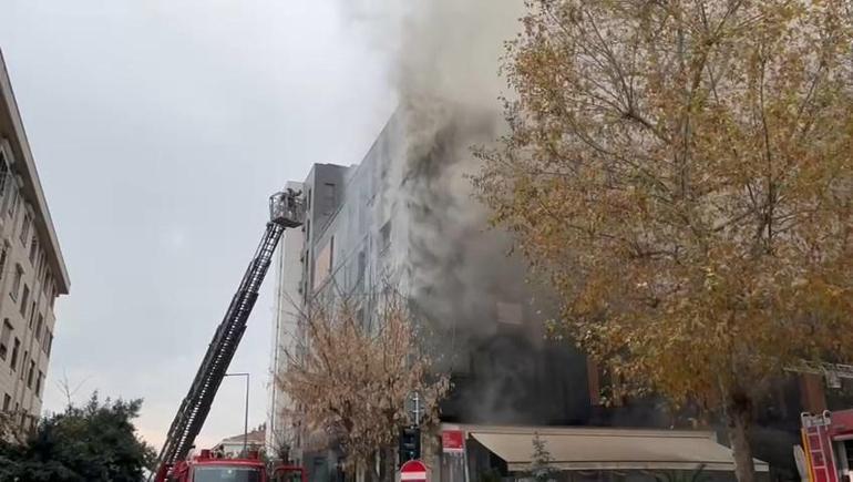 5 katlı binada yangın