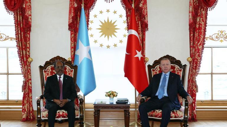 Dolmabahçede kritik zirve: Cumhurbaşkanı Erdoğan, Somali Cumhurbaşkanı Mahmud görüşmesi başladı