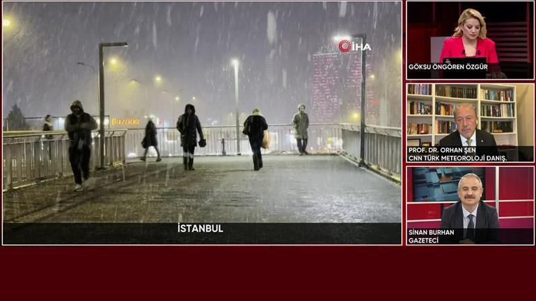 İstanbul’da kar yağışı başladı… Ne kadar sürecek