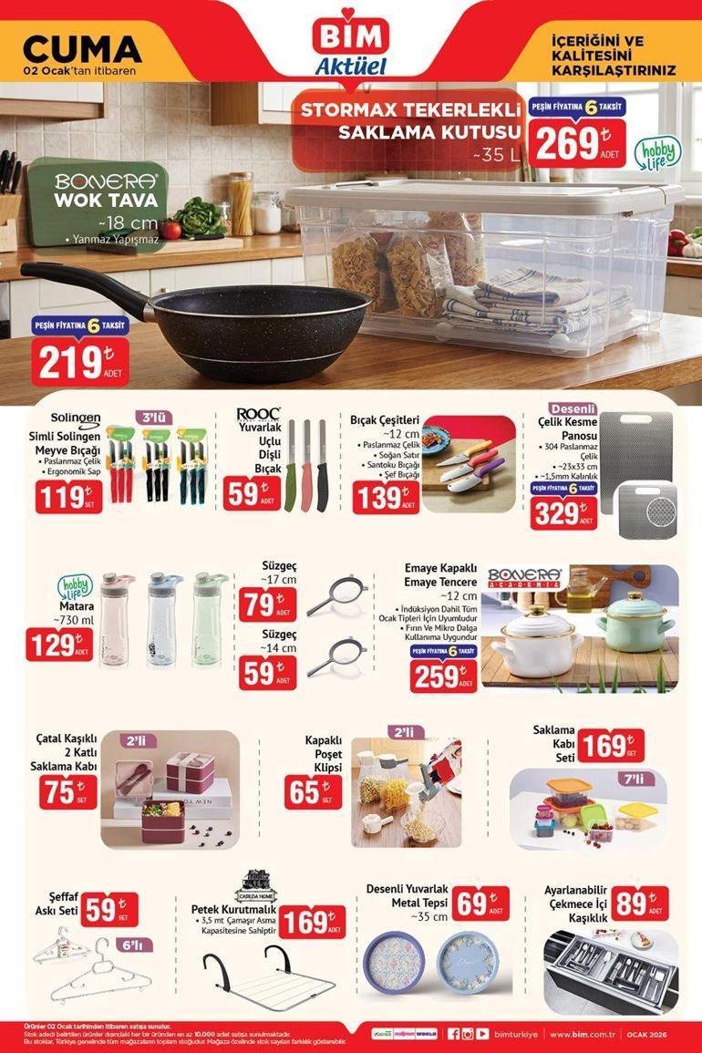 2 OCAK 2026 BİM AKTÜEL ÜRÜNLERİ: BİM 2 Ocak Aktüel Kataloğu Yayınlandı Yeni Yılın İlk İndirim Fırsatları Bu Hafta Hangi Ürünler İndirimde
