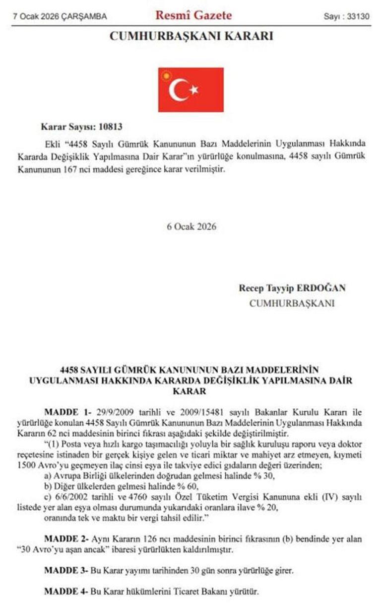 Yurt dışından alışverişte yeni dönem İşte detaylar