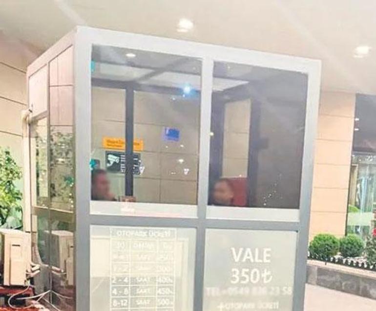  Saati 400 TL ücreti olanında vale hizmeti sunana...