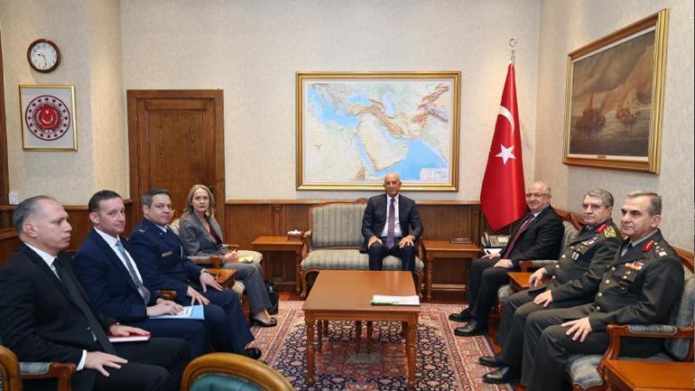 Bakan Yaşar Güler ile Tom Barrack görüştü