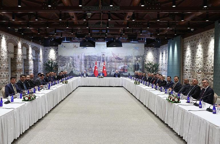 Cumhurbaşkanı Erdoğan, MÜSİAD heyetini Dolmabahçede kabul etti
