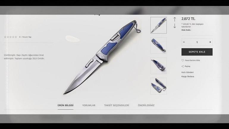 Atlası öldüren suç aleti internette satılıyor İade garantisi dahi veriyorlar...