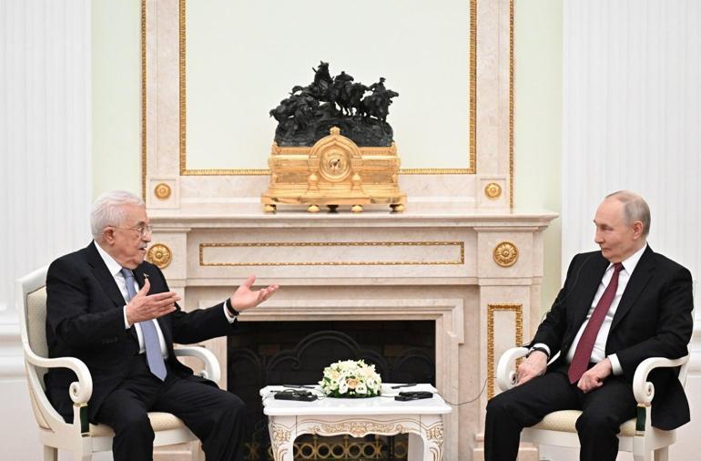 Filistin Devlet Başkanı Abbas, Moskovada Putin ile görüştü
