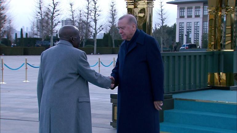 Nijerya Cumhurbaşkanı Tinub, Ankarada Erdoğan, mevkidaşını resmi törenle karşıladı