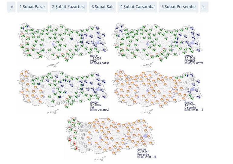 SON DAKİKA HAVA DURUMU HABERLERİ 1 ŞUBAT 2026 | KAR GELİYOR 1 Şubat Bugün hava nasıl olacak İstanbula kar yağacak mı Meteoroloji uyardı