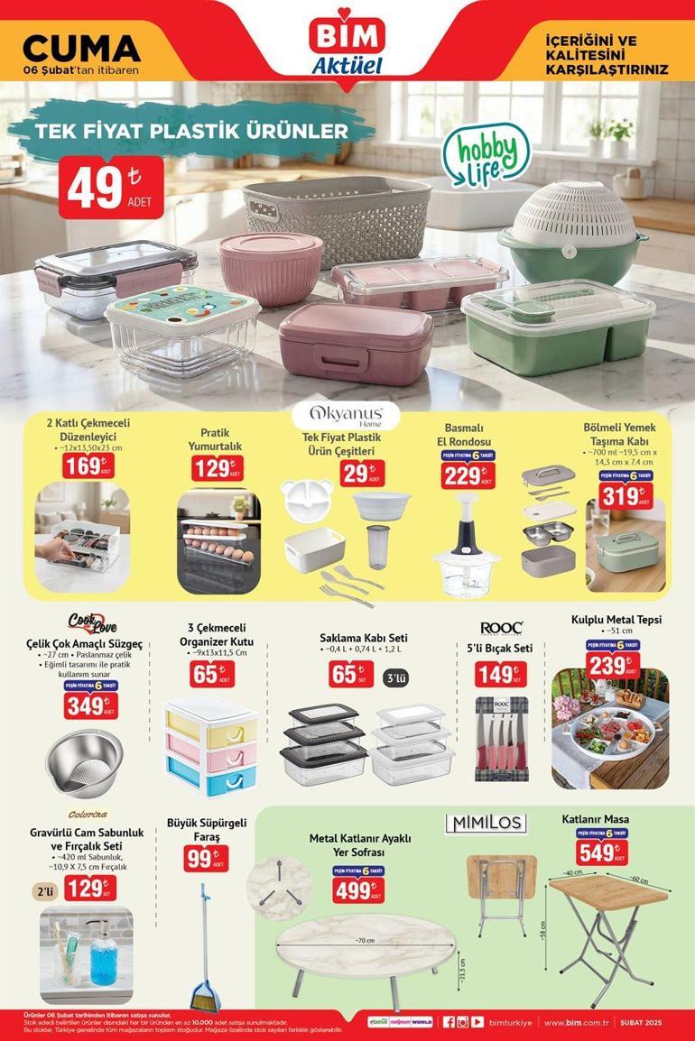 BİM 6 ŞUBAT AKTÜEL KATALOĞU: BİM Aktüel Ürünler Bu Hafta Çok Konuşulacak Kişisel Bakımdan Elektronik Ürünlere 6 Şubat 2026 BİM İndirimli Ürünler Listesi